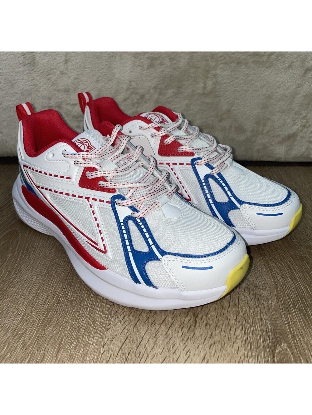 Rebound By Ewing Running Shoes White Red Blue Men 8 / Women 9.5 NEW IN BOX
